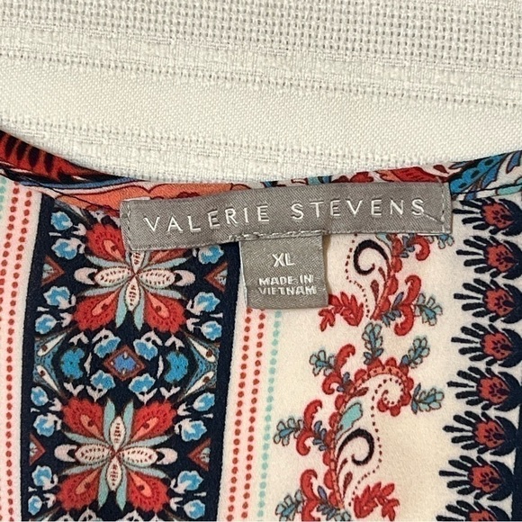 $5 ADD ON with $15+ Bundle Valerie Stevens Boho Peasant Blouse Top Sz XL EUC - Picture 5 of 11
